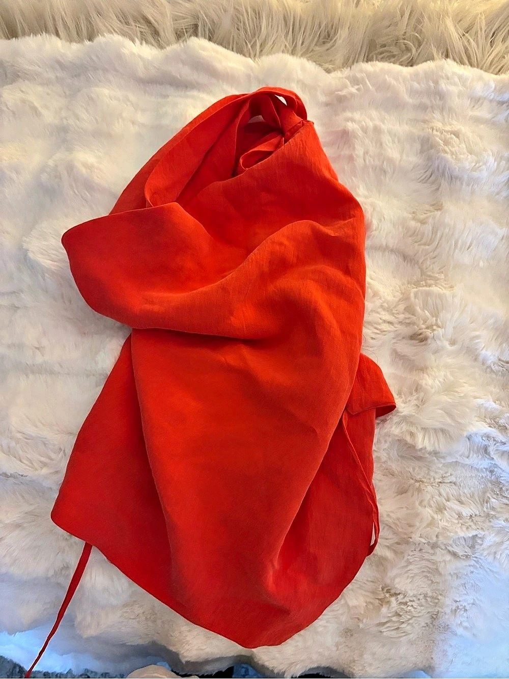 Zara Backless Top in Orange Size Small Like New